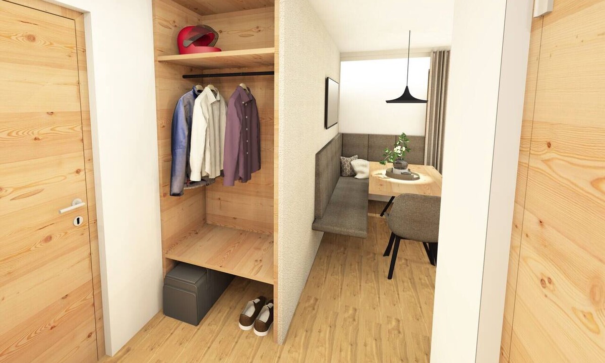 Curon Venosta Apartment | Apartment in Aparthotel Alpenfriede with Shared Terrace, Garden and Wi-Fi