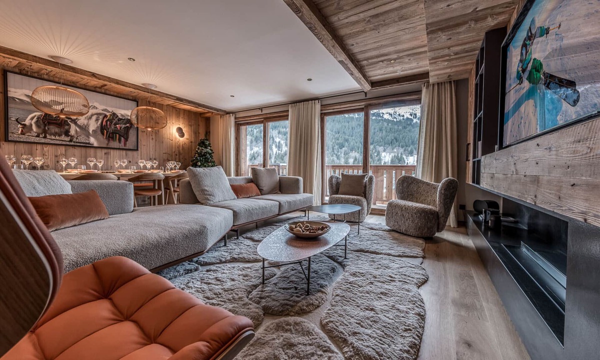 Meribel Centre Apartment | Luxury apartment, 3 bedrooms, fireplace, concierge 5*, ski room, non-smoking