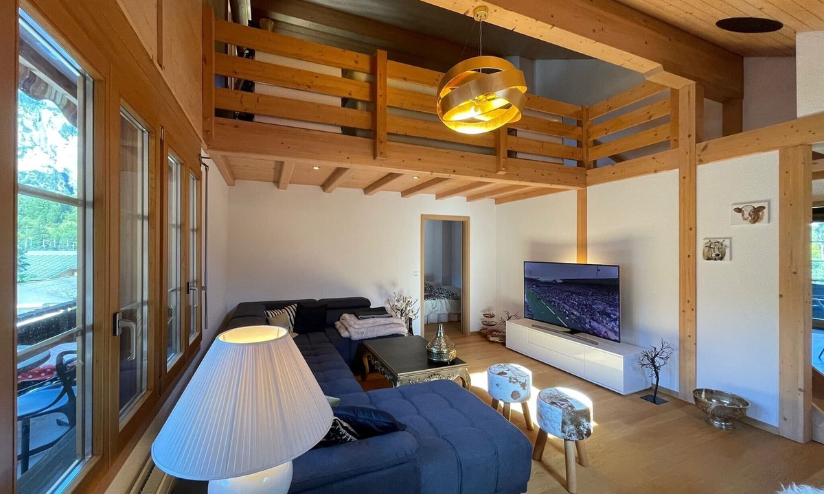 Kandersteg Apartment | Quiet, ultra-modern chalet-style apartment in the middle of the village