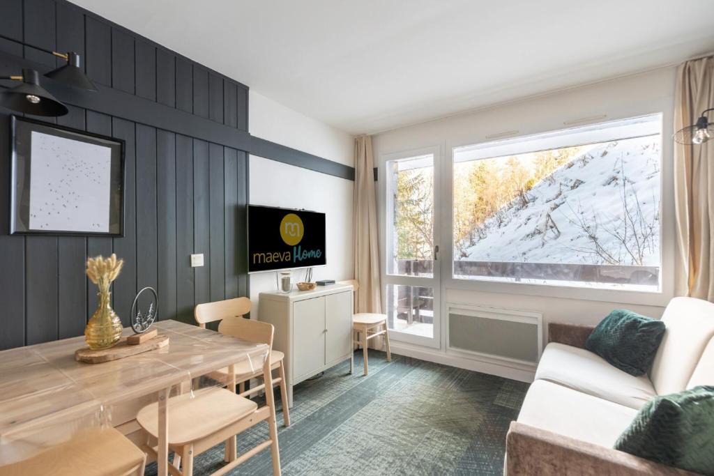 Plagne 1800 Apartment | Résidence Plagne Lauze - maeva Home - Appartement 4 personnes 1 chambre avec balcon centre village MAE-0864