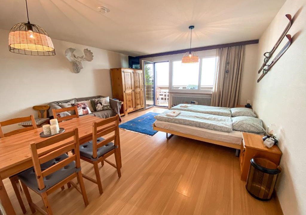 Bettmeralp Apartment | Studio Apartment Alpine Lodge (36m2) - Bettmeralp - Ski in/out - South facing, overlooking the Alps