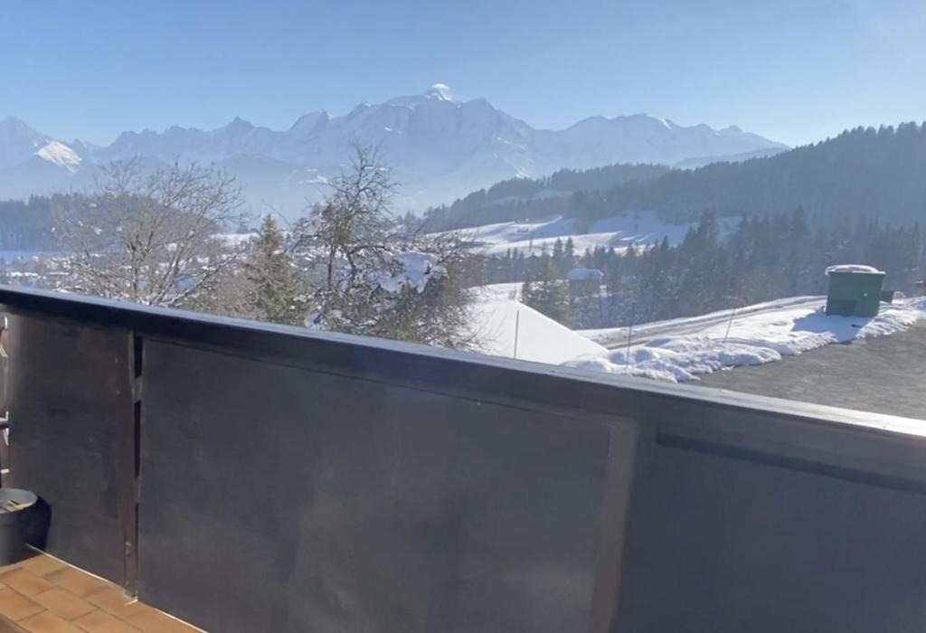 Cordon Apartment | Studio lumineux avec vue sur le Mont Blanc