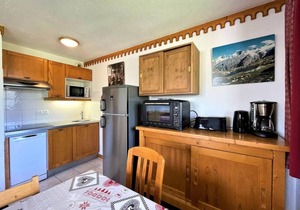 150m from shops, 1st floor, balcony, tv, ski locker, 46m², Les Menuires