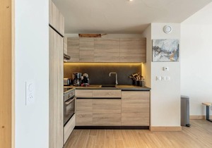 3rd floor, fitness, swimming pool, sauna, hammam, balcony, ski locker, 90m², Les Arcs