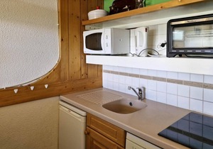 50m from resort center, 16th floor, view valley, tv, 29m², Les Arcs