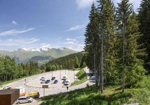 50m from resort center, 16th floor, view valley, tv, 29m², Les Arcs