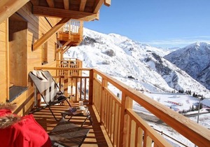 Appartement Au Pied des Pistes | Balcon/Terrasse