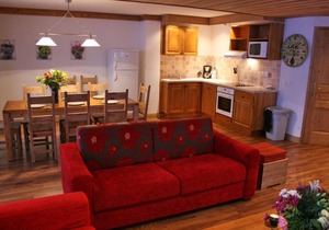 Wifi, 50m from resort center, fitness, swimming pool, sauna, hammam, balcony, tv, ski locker, 62m²
