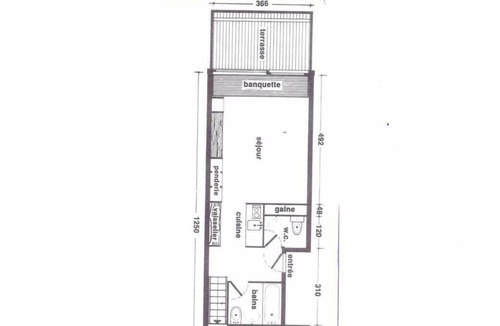 Arc-1600 Apartment | 150m from resort center, 1st floor, balcony, parking, tv, ski locker, 42m², Les Arcs