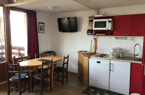 Vallandry Apartment | 150m from resort center, Ground floor, balcony, tv, ski locker, 25m², Peisey-Vallandry