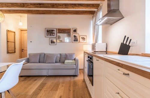 Levico Terme Apartment | Apartment “Wellness Lodge Edoardo” with Lake and Mountain View, Whirlpool & Sauna
