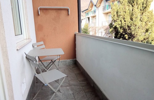 Levico Terme Apartment | Blue-green apartment. A 3" walk to the center, spa and lake.