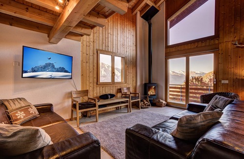 Mayens-de-Riddes Ski Chalet | Chalet le Fauconnier - La Tzoumaz, 4 Vallees