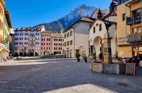 Gamsen Apartment | Charming Studio with Mountain Views in Brig
