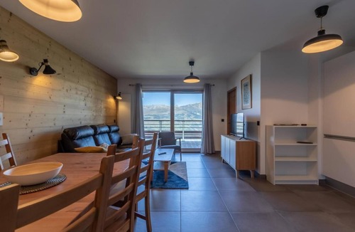 Arc-1800 Apartment | Floor -1, view valley, fitness, sauna, hammam, terrace, parking, tv, ski locker, 72m², Les Arcs
