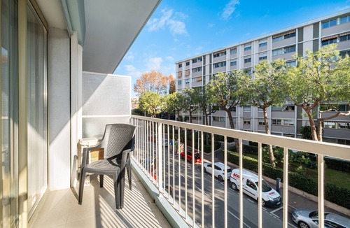 Cros-de-Cagnes Apartment | “Miramar 2nd” Apartment with Balcony, Wi-Fi, and Air Conditioning