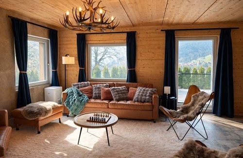 Bangerten Ski Chalet | Modern SPA Chalet AC Alps & Lake View Terrace BBQ near Interlaken