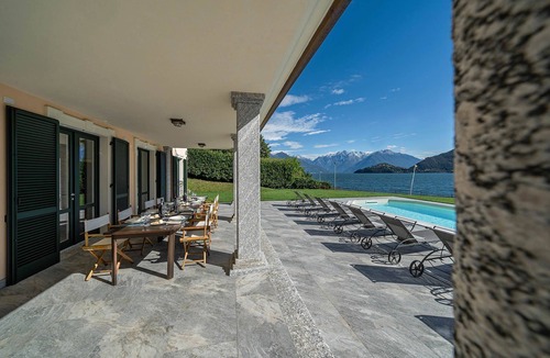 Calozzo Villa | My Rental Homes - Villa Angela with garden front lake and beautiful swimming pool