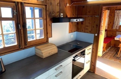 St. Luc Ski Chalet | Outside: Chalet on 3 floors at the top of the village, for max. 7 people, terrace and balcony with g