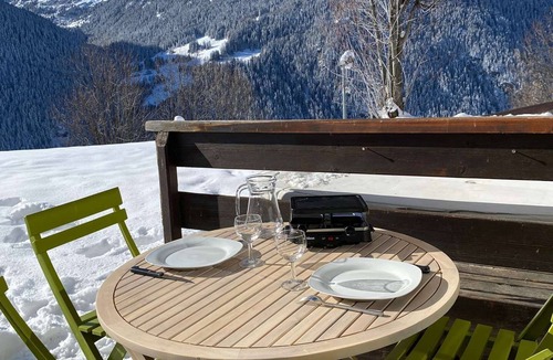 Plan Peisey Apartment | South-facing studio with terrace and mountain view