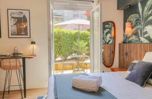 Villette Gare Apartment | Studio chic piscine, jardin et parking, Lyon 3