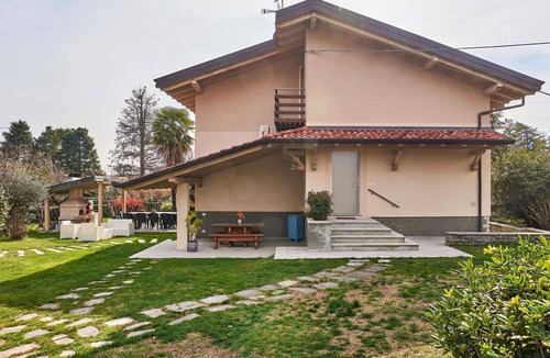 Besozzo Villa | Stunning private villa for 8 guests with private pool, hot tub, WIFI, A/C, TV and patio