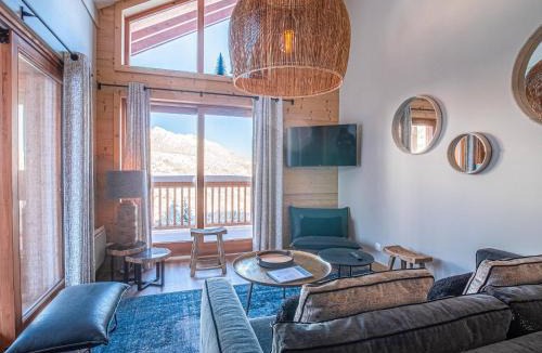 Les Avanchers-Valmorel Ski Chalet | Superbe chalet duplex 3* avec prestations hôtelières, pied de pistes, parking, wifi - FR-1-356-378