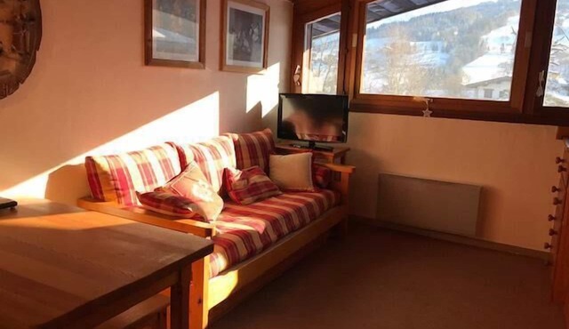200m from resort center, 2nd floor, view mountain, tv, 21m², Combloux