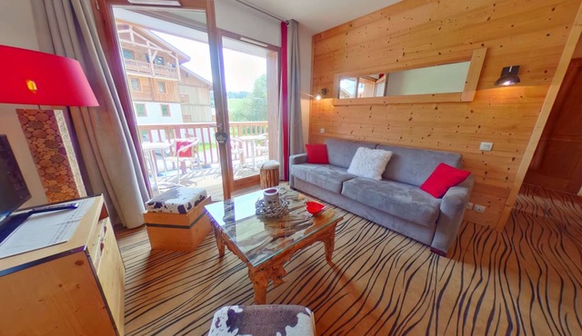 3-room apartment, sleeps 6, balcony, near Les Saisies
