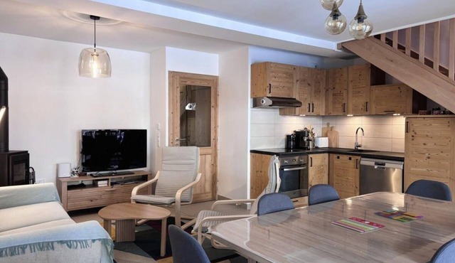 300m from resort center, 2nd floor, tv, 91m², Pralognan-la-Vanoise