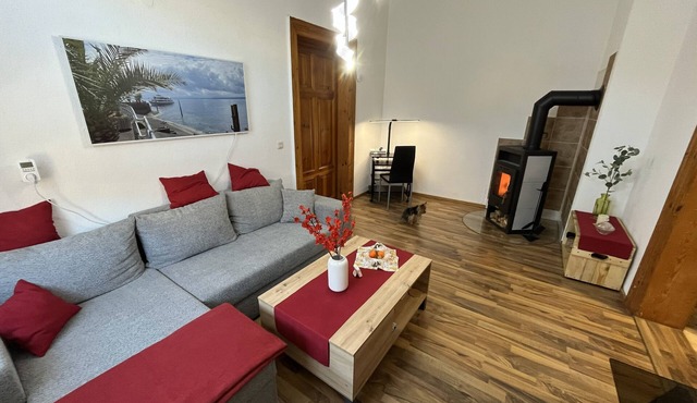 Apartment 'Haus Silky' with Private Pool, Garden, and EV Charging Station in Weida