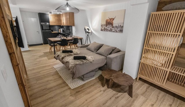 Appartement rénové avec vue panoramique et sauna