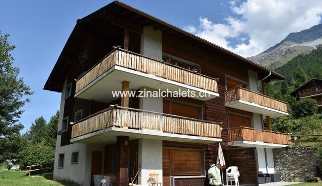 Appartment in a building in Zinal - 1 bedroom with 1 double bed (140x200) - 1 bedroom with 2 bunk be