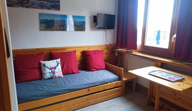 Central Studio with Mountain View, Ski Locker, and Renovated Bathroom