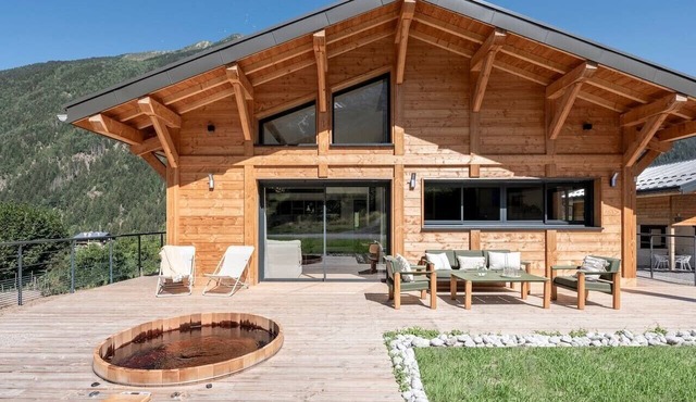 Chalet 4BR – Nordic bath – parking and garage