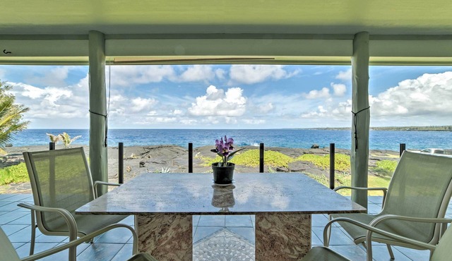 Direct Oceanfront, Big Island Home in Puna District Area