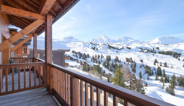 'Lesetoilesdelaplagne Chalet 20' Apartment with Mountain View and Balcony