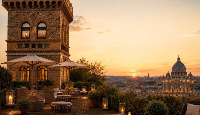 Luxury Tower with Private Pool and a View of the Vatican in Roma