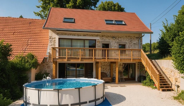 Maison de charme, piscine, lac Aiguebelette