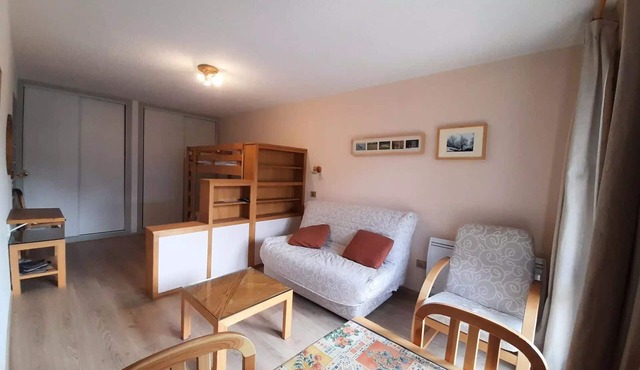 SET663M Studio for 4 people with a large terrace and a beautiful mountain view