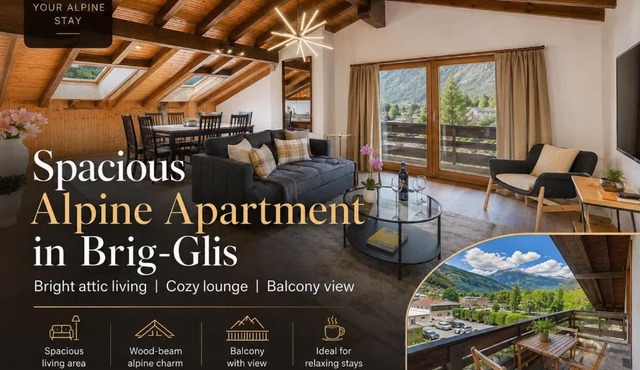 Spacious apartment in Brig-Glis