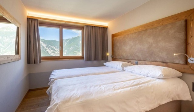 Wifi, 250m from shops, fitness, sauna, hammam, tv, ski locker, 48m², Vercorin