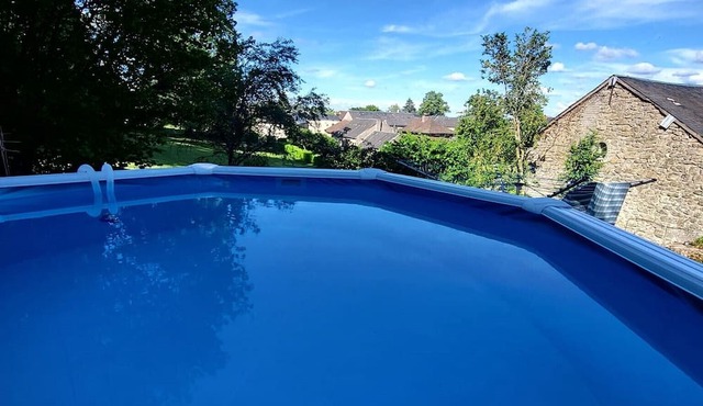 Twin room ensuite with views across the valley and Ambersac mountains. in Bersac-sur-Rivalier